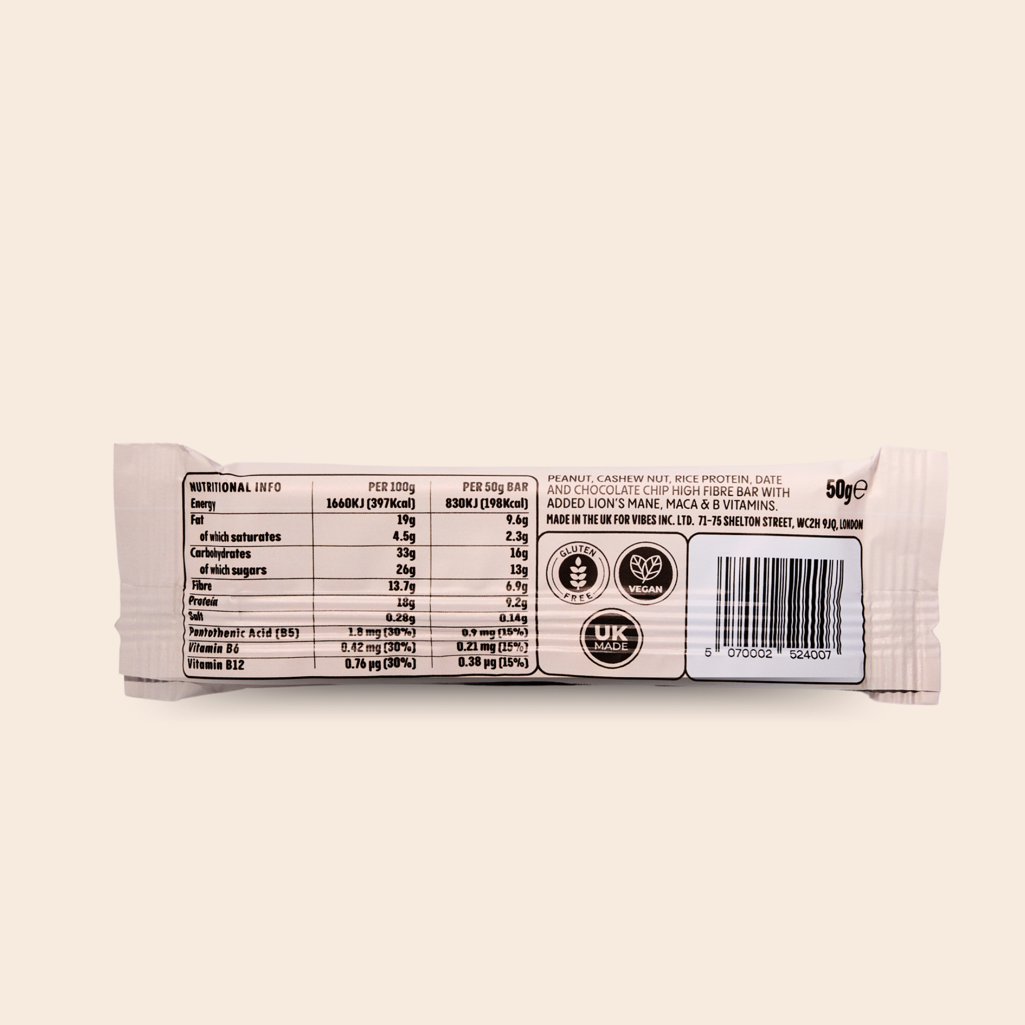 Lucid Bar – Cookie Dough | Energy & Focus - LucidLucidSnack BarLucid Bar – Cookie Dough | Energy & Focus