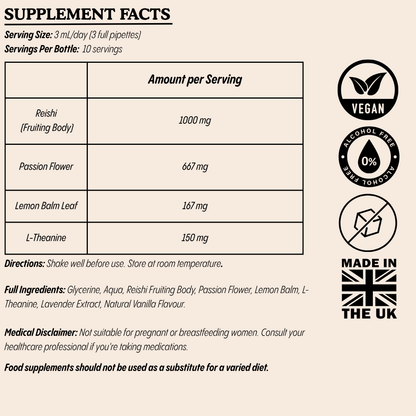 Mellow Mushroom Elixir Supplement – Natural Calm & Sleep Support | Lavender & Vanilla | 30ml - LucidLucidMouth SprayMellow Mushroom Elixir Supplement – Natural Calm & Sleep Support | Lavender & Vanilla | 30ml